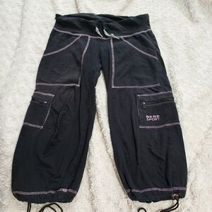 Bebe Sport Capri Crop Sweats - XS Workout Athleisure Yoga